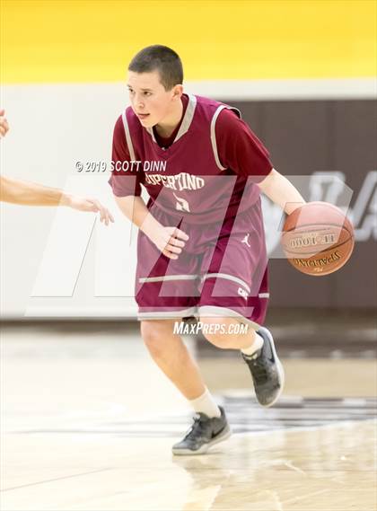 Thumbnail 2 in Cupertino v Palma (Joe Schram Holiday Tournament) photogallery.