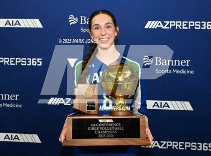 Thumbnail 3 in Xavier College Prep vs. Corona del Sol (AIA 6A Final - Awards) photogallery.