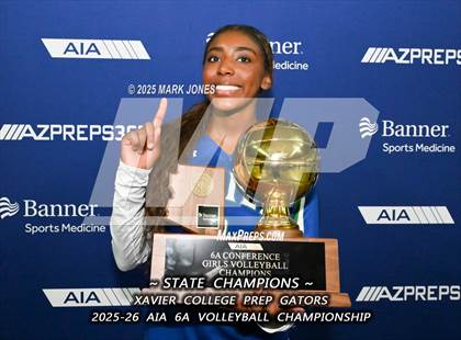 Thumbnail 2 in Xavier College Prep vs. Corona del Sol (AIA 6A Final - Awards) photogallery.