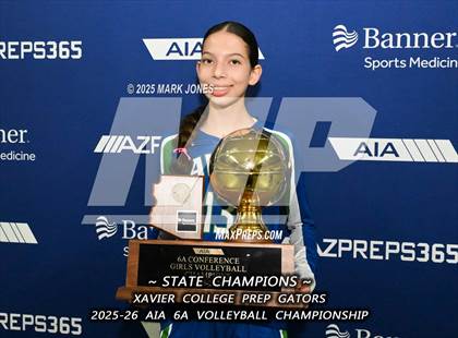 Thumbnail 1 in Xavier College Prep vs. Corona del Sol (AIA 6A Final - Awards) photogallery.