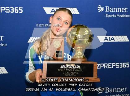 Thumbnail 3 in Xavier College Prep vs. Corona del Sol (AIA 6A Final - Awards) photogallery.