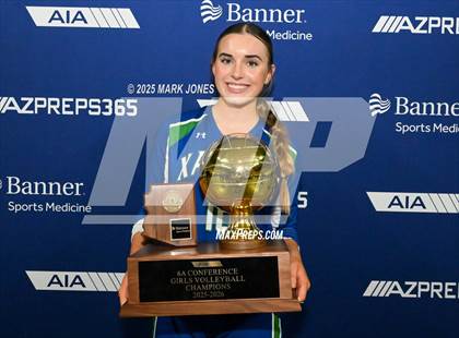 Thumbnail 2 in Xavier College Prep vs. Corona del Sol (AIA 6A Final - Awards) photogallery.