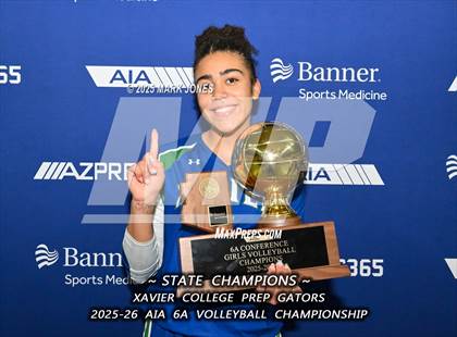 Thumbnail 3 in Xavier College Prep vs. Corona del Sol (AIA 6A Final - Awards) photogallery.