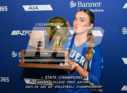 Thumbnail 2 in Xavier College Prep vs. Corona del Sol (AIA 6A Final - Awards) photogallery.