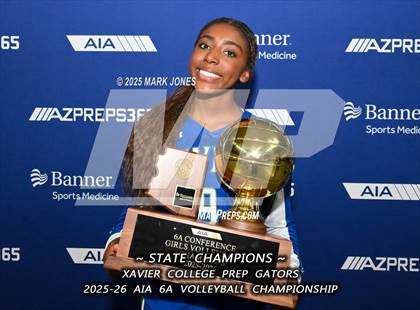 Thumbnail 3 in Xavier College Prep vs. Corona del Sol (AIA 6A Final - Awards) photogallery.