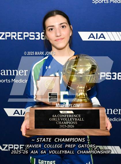 Thumbnail 2 in Xavier College Prep vs. Corona del Sol (AIA 6A Final - Awards) photogallery.