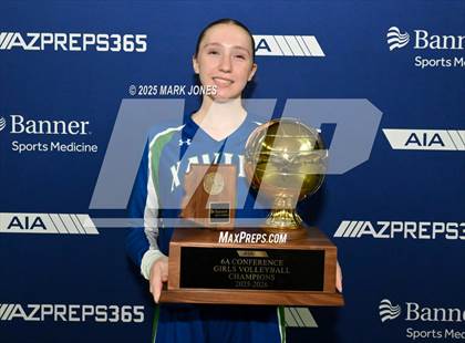 Thumbnail 3 in Xavier College Prep vs. Corona del Sol (AIA 6A Final - Awards) photogallery.