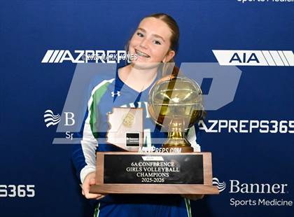 Thumbnail 3 in Xavier College Prep vs. Corona del Sol (AIA 6A Final - Awards) photogallery.