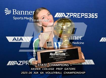 Thumbnail 3 in Xavier College Prep vs. Corona del Sol (AIA 6A Final - Awards) photogallery.