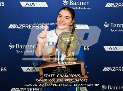 Thumbnail 2 in Xavier College Prep vs. Corona del Sol (AIA 6A Final - Awards) photogallery.