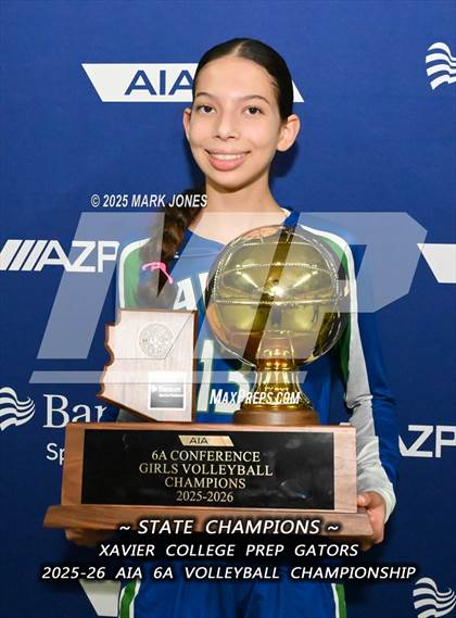 Thumbnail 2 in Xavier College Prep vs. Corona del Sol (AIA 6A Final - Awards) photogallery.