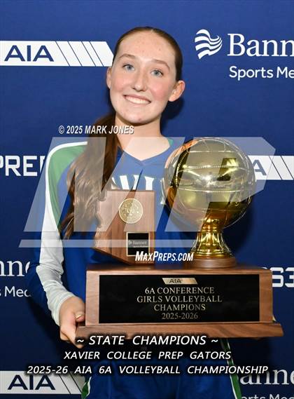 Thumbnail 2 in Xavier College Prep vs. Corona del Sol (AIA 6A Final - Awards) photogallery.