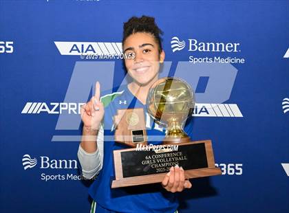 Thumbnail 2 in Xavier College Prep vs. Corona del Sol (AIA 6A Final - Awards) photogallery.