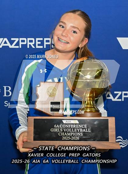 Thumbnail 2 in Xavier College Prep vs. Corona del Sol (AIA 6A Final - Awards) photogallery.