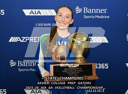 Thumbnail 1 in Xavier College Prep vs. Corona del Sol (AIA 6A Final - Awards) photogallery.