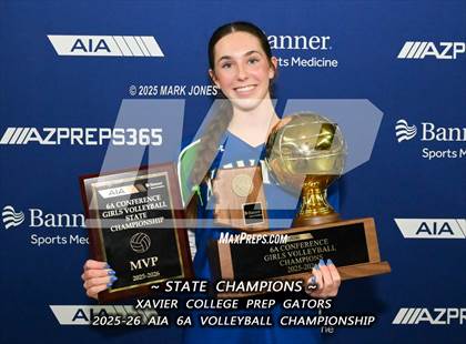 Thumbnail 3 in Xavier College Prep vs. Corona del Sol (AIA 6A Final - Awards) photogallery.