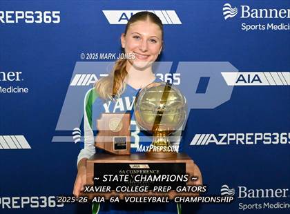 Thumbnail 2 in Xavier College Prep vs. Corona del Sol (AIA 6A Final - Awards) photogallery.