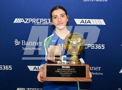 Thumbnail 3 in Xavier College Prep vs. Corona del Sol (AIA 6A Final - Awards) photogallery.