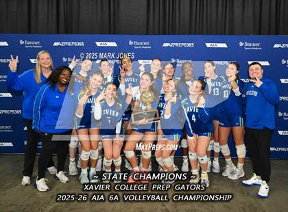 Thumbnail 2 in Xavier College Prep vs. Corona del Sol (AIA 6A Final - Awards) photogallery.