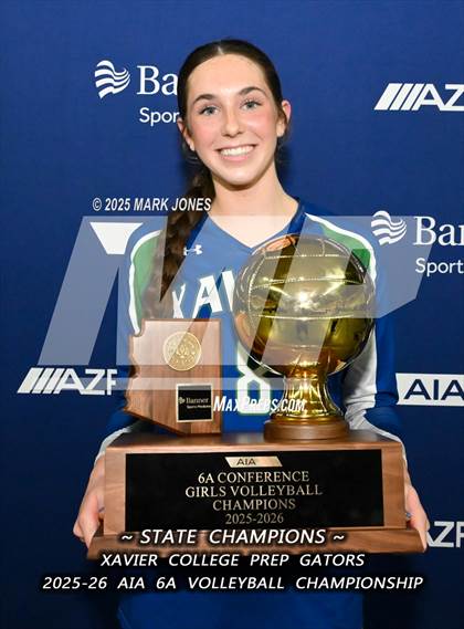 Thumbnail 2 in Xavier College Prep vs. Corona del Sol (AIA 6A Final - Awards) photogallery.