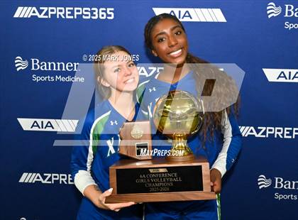 Thumbnail 3 in Xavier College Prep vs. Corona del Sol (AIA 6A Final - Awards) photogallery.