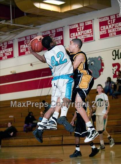 Thumbnail 1 in Arroyo Valley vs Canyon Springs (Rose City Round Ball Classic) photogallery.