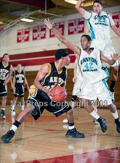 Thumbnail 3 in Arroyo Valley vs Canyon Springs (Rose City Round Ball Classic) photogallery.
