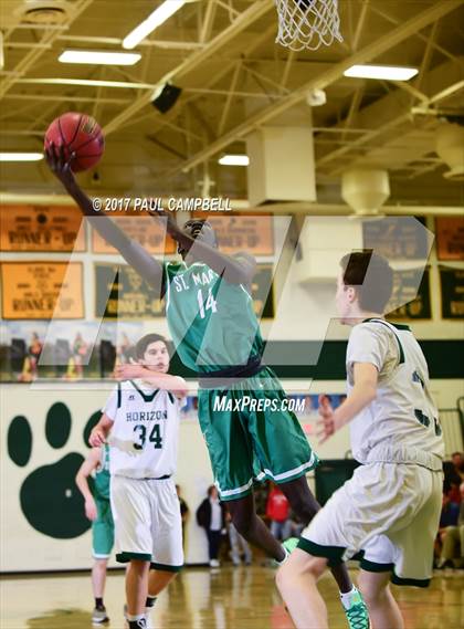 Thumbnail 3 in St. Mary's vs Horizon (Horizon Holiday Hoops Tournament) photogallery.