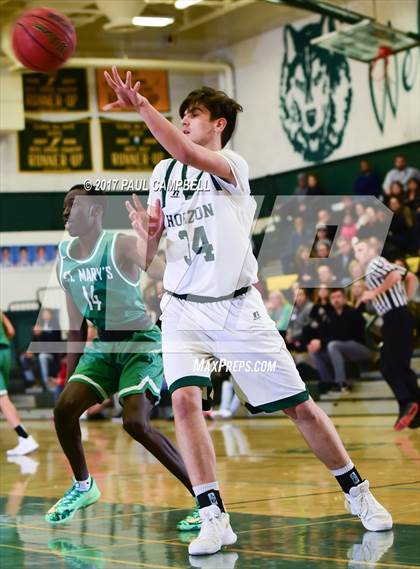 Thumbnail 2 in St. Mary's vs Horizon (Horizon Holiday Hoops Tournament) photogallery.