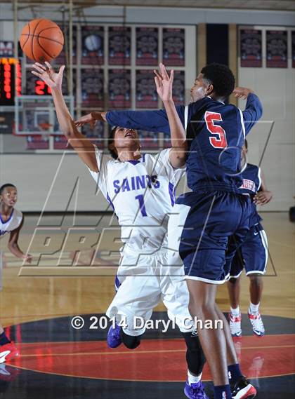 Thumbnail 1 in St. Anthony vs Leuzinger (Rose City Roundball Classic) photogallery.