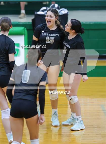 Thumbnail 3 in Graford vs Abilene Christian (Breckenridge volleyball tournament) photogallery.