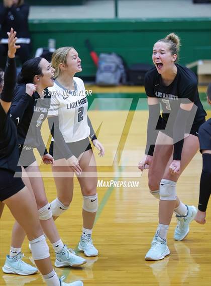 Thumbnail 1 in Graford vs Abilene Christian (Breckenridge volleyball tournament) photogallery.