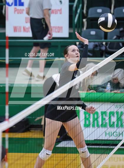 Thumbnail 3 in Graford vs Abilene Christian (Breckenridge volleyball tournament) photogallery.