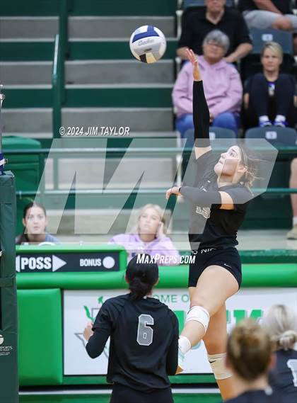 Thumbnail 3 in Graford vs Abilene Christian (Breckenridge volleyball tournament) photogallery.