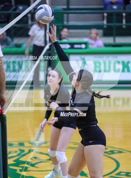 Thumbnail 2 in Graford vs Abilene Christian (Breckenridge volleyball tournament) photogallery.