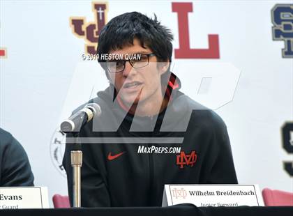 Thumbnail 1 in Trinity League Media Day - Mater Dei photogallery.