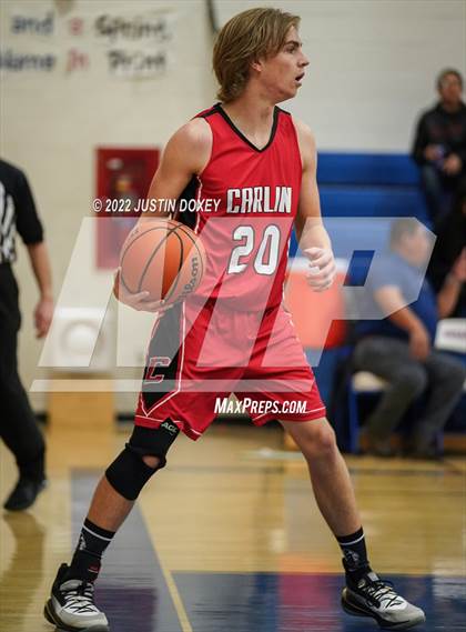 Thumbnail 2 in McDermitt vs Carlin (NIAA 1A East Quarterfinal) photogallery.