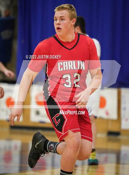 Thumbnail 2 in McDermitt vs Carlin (NIAA 1A East Quarterfinal) photogallery.