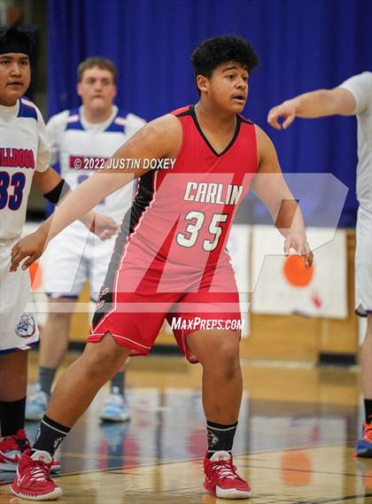 Thumbnail 3 in McDermitt vs Carlin (NIAA 1A East Quarterfinal) photogallery.