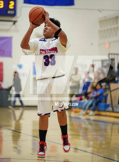 Thumbnail 1 in McDermitt vs Carlin (NIAA 1A East Quarterfinal) photogallery.