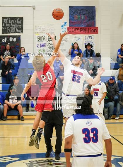 Thumbnail 1 in McDermitt vs Carlin (NIAA 1A East Quarterfinal) photogallery.