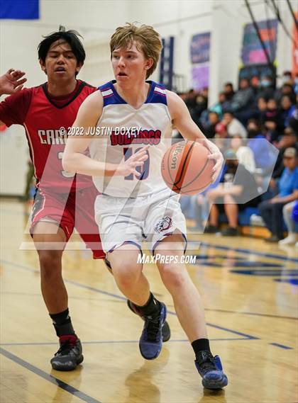 Thumbnail 2 in McDermitt vs Carlin (NIAA 1A East Quarterfinal) photogallery.