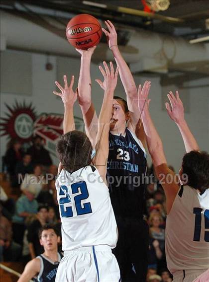 Thumbnail 1 in Forest Lake Christian vs. Sacramento Waldorf (CIF SJS D5 Playoffs) photogallery.