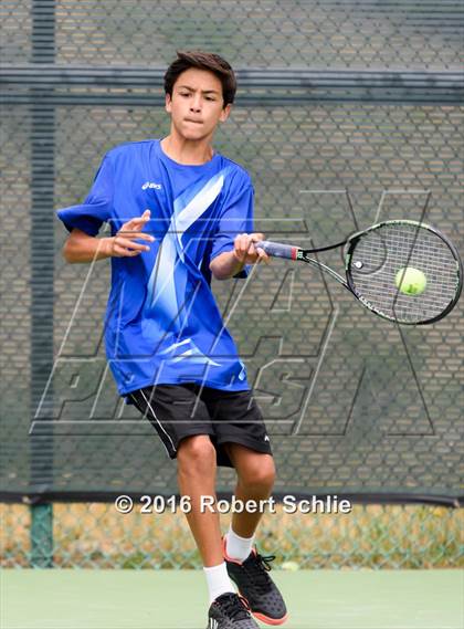 Thumbnail 2 in Acalanes vs. Davis (CIF NorCal Regional Team Tennis Championships) photogallery.