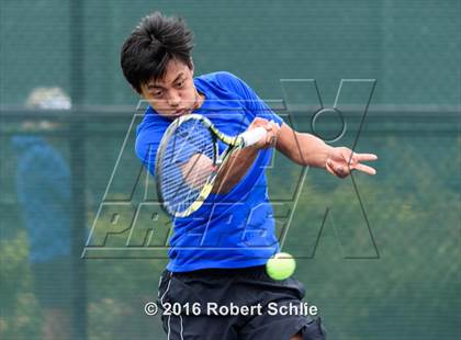 Thumbnail 3 in Acalanes vs. Davis (CIF NorCal Regional Team Tennis Championships) photogallery.