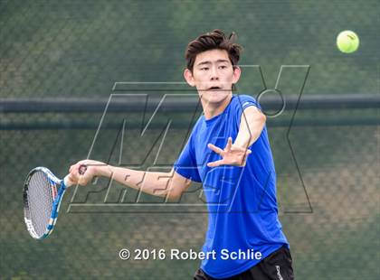 Thumbnail 2 in Acalanes vs. Davis (CIF NorCal Regional Team Tennis Championships) photogallery.