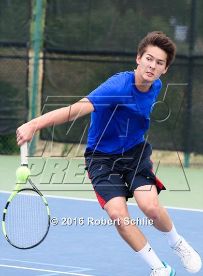 Thumbnail 2 in Acalanes vs. Davis (CIF NorCal Regional Team Tennis Championships) photogallery.