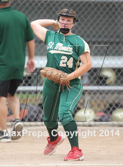Thumbnail 1 in St. Monica @ Bellarmine-Jefferson (CIF SS Playoffs) photogallery.