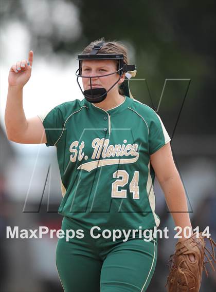 Thumbnail 1 in St. Monica @ Bellarmine-Jefferson (CIF SS Playoffs) photogallery.