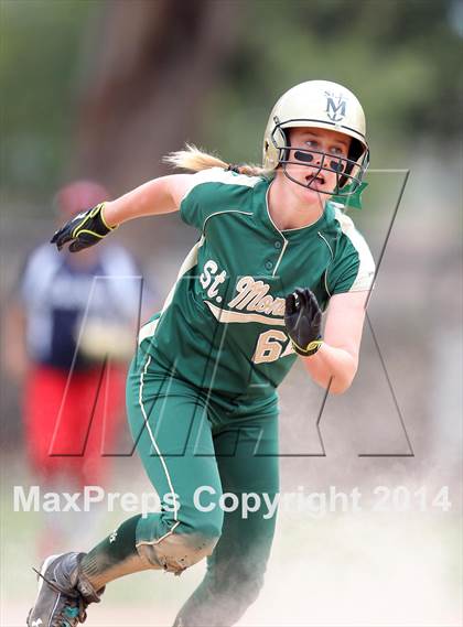 Thumbnail 3 in St. Monica @ Bellarmine-Jefferson (CIF SS Playoffs) photogallery.